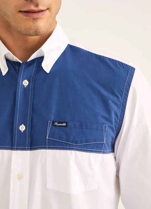 Chemise A Imprime Color Block