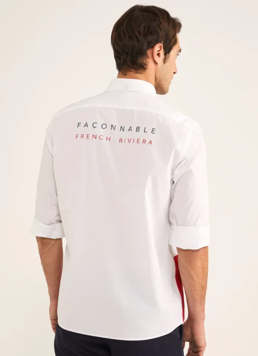 Chemise A Imprime Color Block