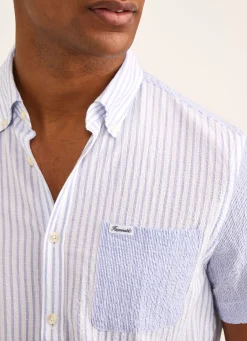 Chemise En Seersucker De Coton