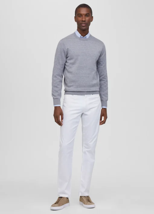Pantalon A 5 Poches En Popeline