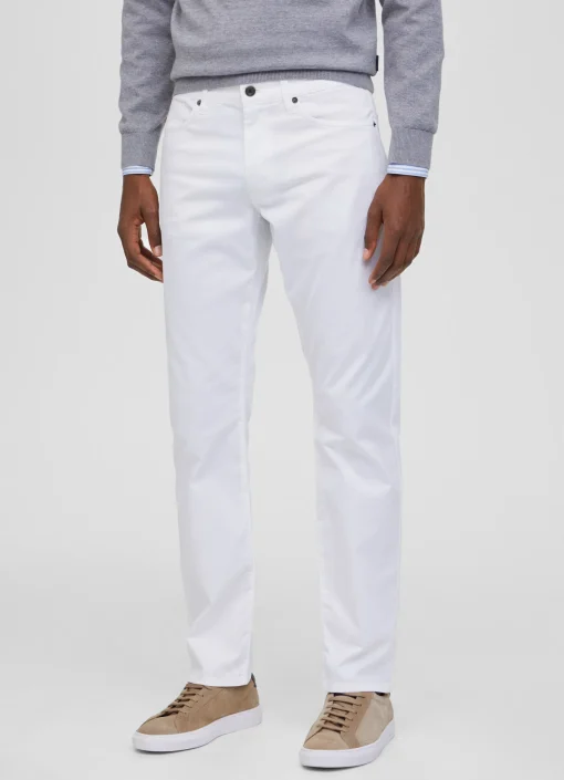 Pantalon A 5 Poches En Popeline