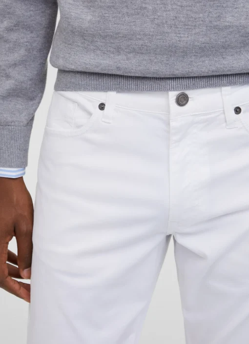Pantalon A 5 Poches En Popeline