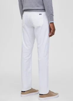 Pantalon A 5 Poches En Popeline