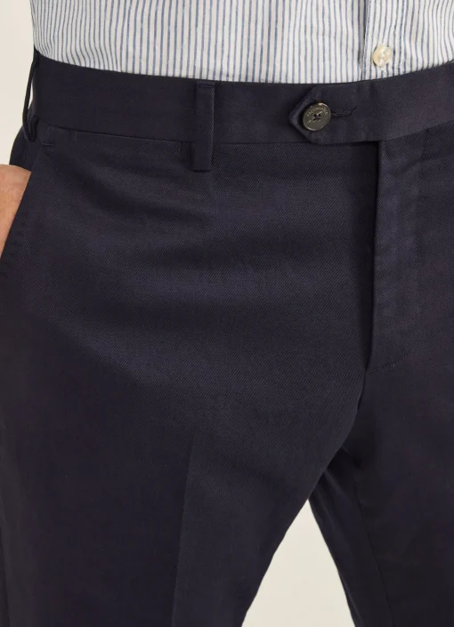 Pantalon En Lin Et En Coton