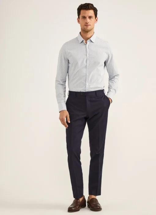 Pantalon En Lin Et En Coton