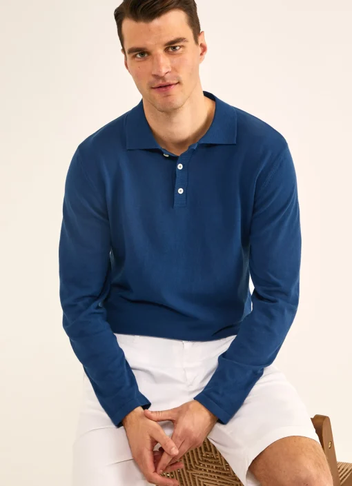 Polo A Manches Longues En Crepe