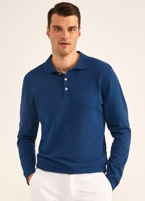 Polo A Manches Longues En Crepe