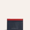 Porte-Cartes En Cuir Contraste