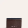 Porte-Cartes En Cuir Contraste