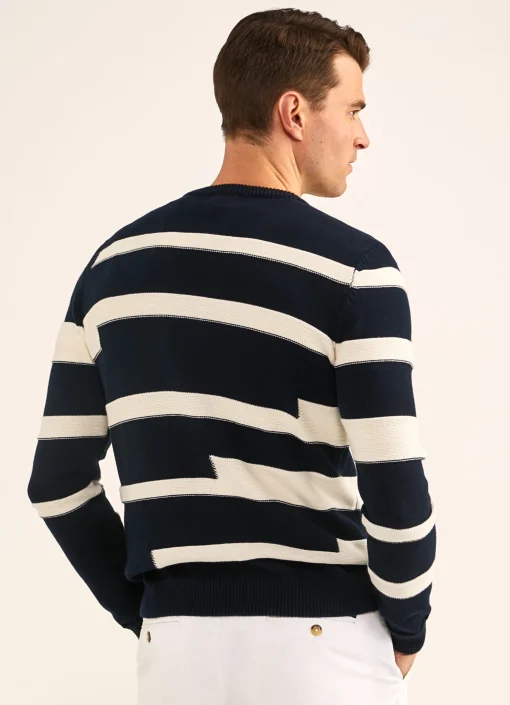Pull A Rayures En Intarsia
